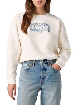 Sweatshirt Levis Everyday floral beige für Frauen