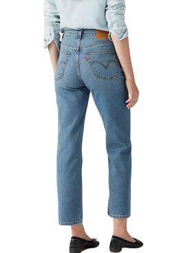 Damen Levis Ribcage Cool Straight Ankle Jeanshose