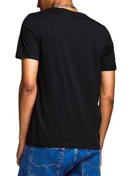 T-Shirt Jack and Jones Logo Schwarz Herren