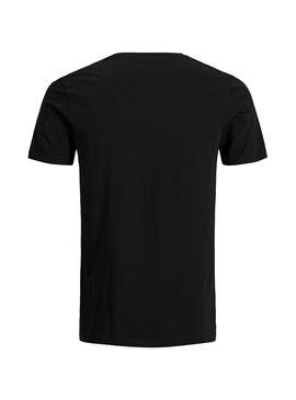 T-Shirt Jack and Jones Logo Schwarz Herren