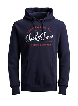 Sweatshirt Jack and Jones Marine Logo Herren