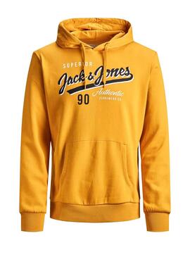 Sweatshirt Jack and Jones Logo Gelb Herren