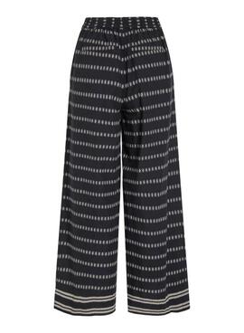 Hose Vila Visavila bedruckt schwarz für Frauen
