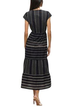 Kleid Vila Visavila bedruckt in Schwarz für Frauen