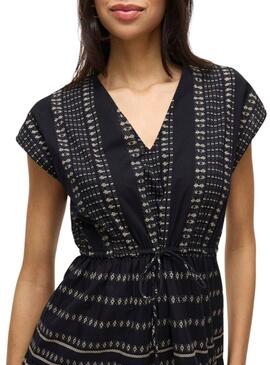 Kleid Vila Visavila bedruckt in Schwarz für Frauen