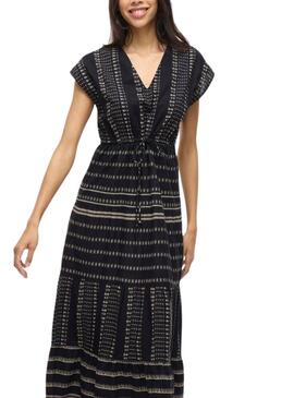 Kleid Vila Visavila bedruckt in Schwarz für Frauen