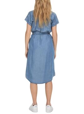 Kleid Only Pema Hannover aus blauem Denim für Damen