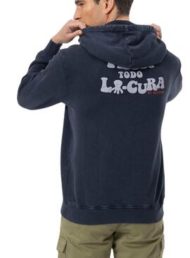 Sweatshirt El Pulpo Relief Marine für Männer