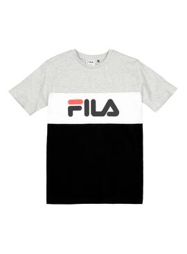 T-Shirt Fila Classic Blocked Grau Junge