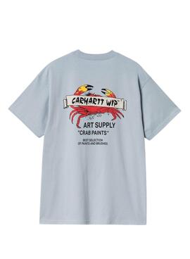 T-Shirt Carhartt Crab Paint blau für Männer