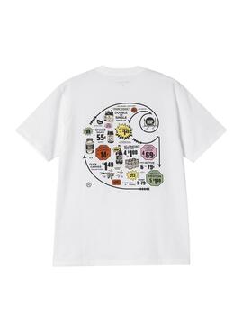 T-shirt Carhartt Katalog C Logo weiß für Männer