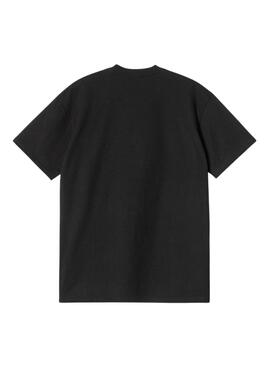 T-Shirt Carhartt Pocket Heart Schwarz für Herren