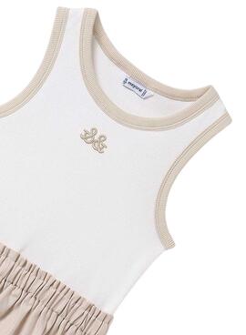 Mayoral kombiniertes Cargo-Kleid in Beige für Mädchen