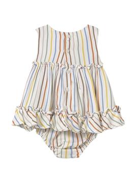 Kleid Mayoral mit flachen Streifen für Babys