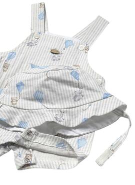  Latzhose Mayoral Streifenmütze Himmel für Babys
