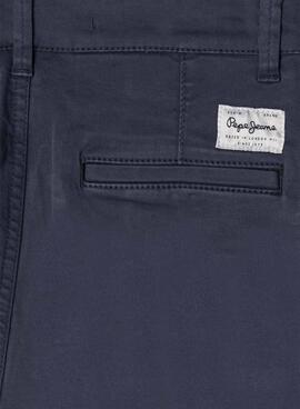 Hose Pepe Jeans Junior Slim Chino Blau Kinder