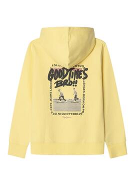  Sweatshirt Pepe Jeans Lewis gelb für Jungen.