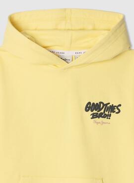  Sweatshirt Pepe Jeans Lewis gelb für Jungen.