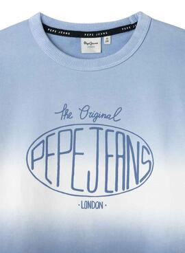 Sweatshirt Pepe Jeans Jamie blau für Jungen.