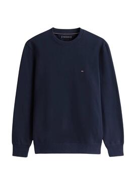 Sweatshirt Tommy Hilfiger Essential Crew navy für Herren.