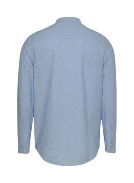 Tommy Jeans Leinenhemd blau für Herren