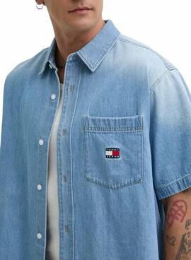 Hemd  Tommy Jeans Crest Denim  für Männer