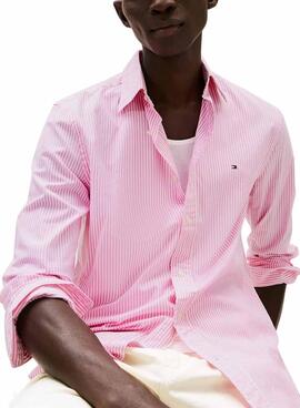 Shirt  Tommy Hilfiger mit rosa Streifen für Männer