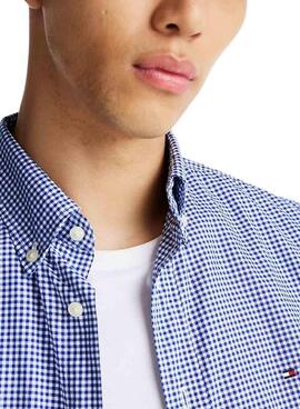 Hemd Tommy Hilfiger Gingham Marineblau für Herren