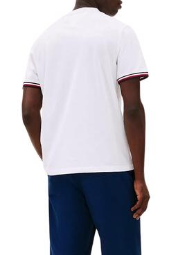 T-Shirt Tommy Hilfiger Global Stripe weiß für Herren