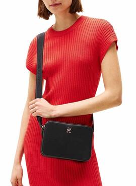 Handtasche Tommy Hilfiger Logotape Schwarz für Damen