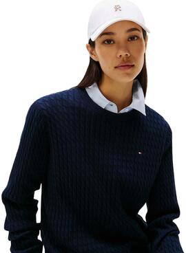 Mütze Tommy Hilfiger Elevated Chic weiß für Damen