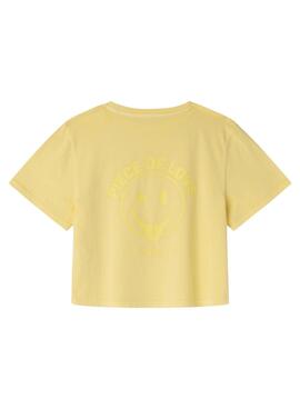 T-shirt Pepe Jeans Colette gelb für Mädchen.