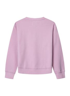 Sweatshirt Pepe Jeans Hana Crew pink für Mädchen.