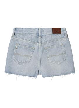 Kurze Hose Pepe Jeans A-Line Denim blau für Mädchen