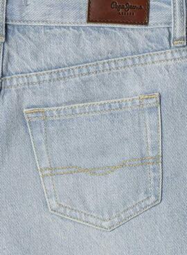 Kurze Hose Pepe Jeans A-Line Denim blau für Mädchen