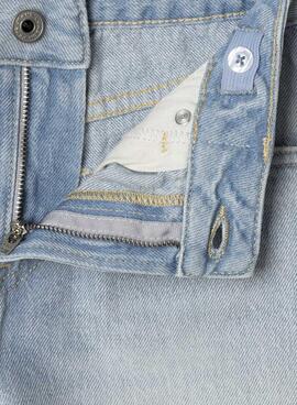 Kurze Hose Pepe Jeans A-Line Denim blau für Mädchen