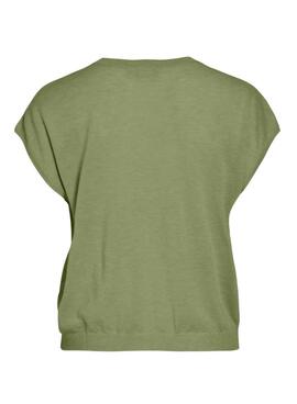 T-Shirt Vila Videsha in Grün für Damen