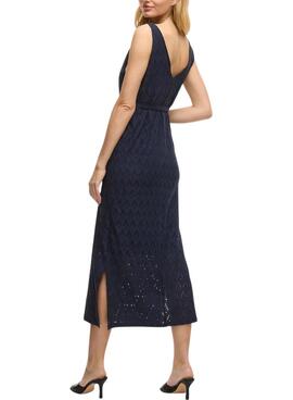 Kleid Vila Vimalina Marineblau für Damen