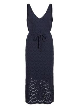 Kleid Vila Vimalina Marineblau für Damen