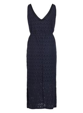 Kleid Vila Vimalina Marineblau für Damen