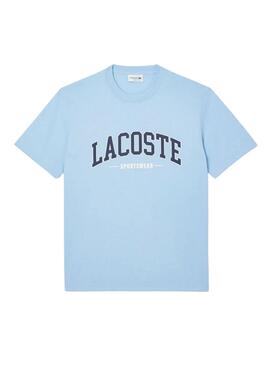 Lacoste T-Shirt mit blauem Sportlogo für Herren