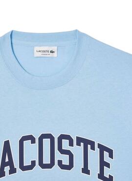 Lacoste T-Shirt mit blauem Sportlogo für Herren