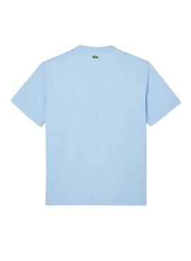 Lacoste T-Shirt mit blauem Sportlogo für Herren