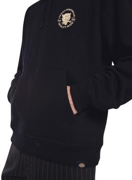 Sweatshirt Dickies Wrench in Schwarz mit Kapuze für Herren.