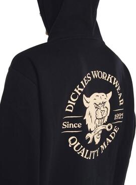 Sweatshirt Dickies Wrench in Schwarz mit Kapuze für Herren.