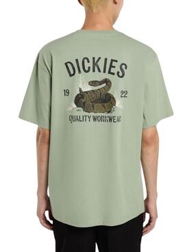 T-Shirt Dickies Snake grün für Herren