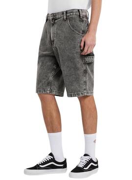 Bermuda Dickies Garyville Denim Grau für Herren