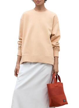 Ecoalf Storm Kapuzenpullover orange für Damen.