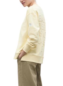 Ecoalf Storm gelbe Damen Sweatshirt