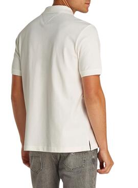 Polo Tommy Jeans Linear weiß für Männer